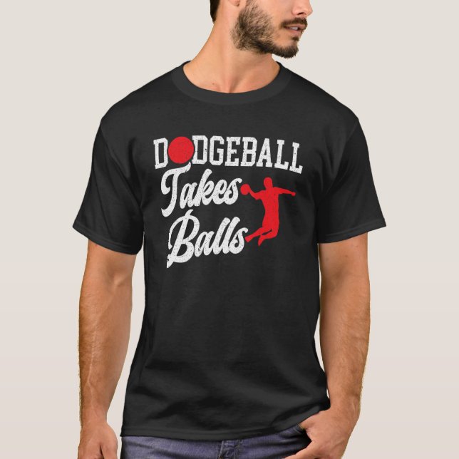 Camiseta Mens Dodgeball Toma Bolas Duck Dip (Anverso)