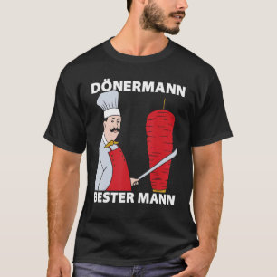 Camiseta Mens Dönermann Mejor Hombre Kebab Doner Skewer Dür