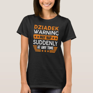 Camiseta Mens Dziadek Advertencia puede ser un abuelo repen