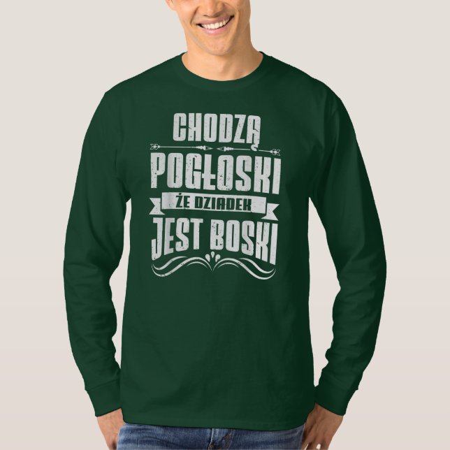 Camiseta Mens Dziadzie Dziadzia Dziadziu Dziadzio Polonia (Anverso)