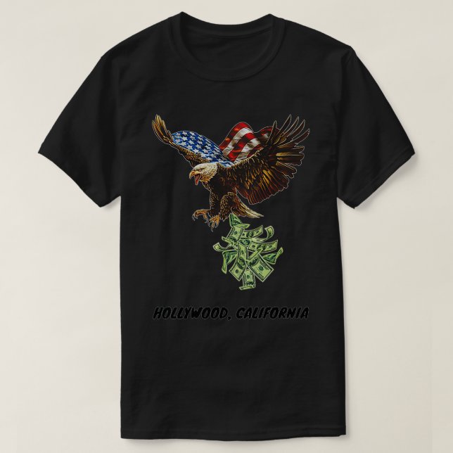 Camiseta Mens Eagle Money  (Diseño del anverso)