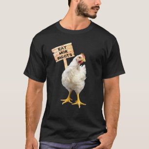 Camiseta Mens Eat Mor Bigots Chicken