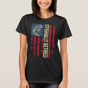 Camiseta Mens Ee.Uu. Bandera Patriótica O'fisha Dad Fat