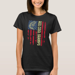Camiseta Mens Eeuu Patriotic Reel Gramps Guay Para Mejor Pa