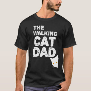 Camiseta Mens El Gato Caminante Papá - El Mejor Catdad Llev