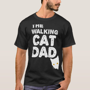 Camiseta Mens El Gato Caminante Papá - El Mejor Catdad Llev