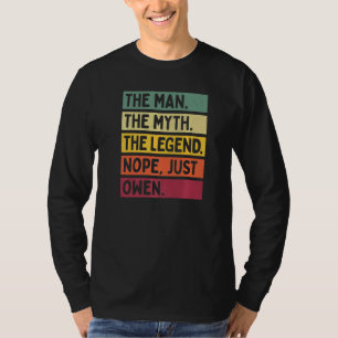 Camiseta Mens El Hombre El Mito La Leyenda No Sólo Owen Q
