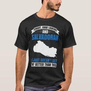 Camiseta Mens El Salvador Bandera Salvadoreña