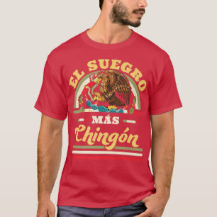 Camiseta Mens El Suegro Mas Chingon Padre de Guay con bande