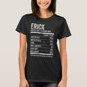 Camiseta Mens Erick Nutrition Nombre Personalizado Nombre F