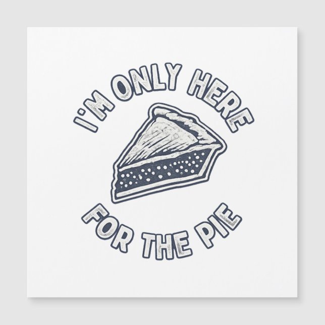 Camiseta Mens Estoy Aquí Solo Por La Tarta – Diver (Anverso)