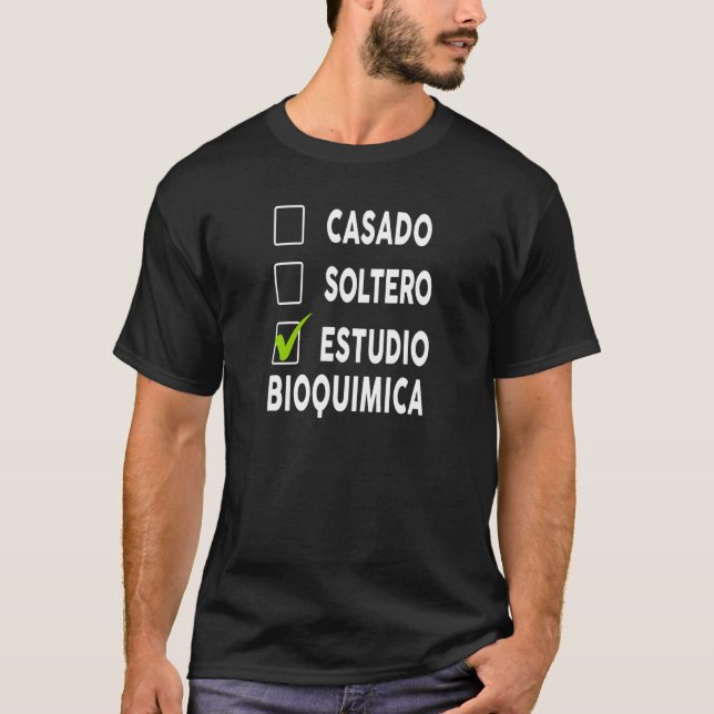 Camiseta Mens Estudio Bioquímica (Anverso)