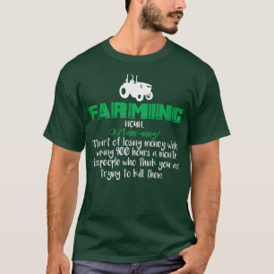 Camiseta Mens Farming Definition Graphic for a Farmer, Farm
