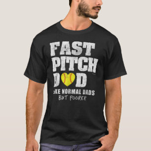 Camiseta Mens Fastpitch Softball Funny Dad