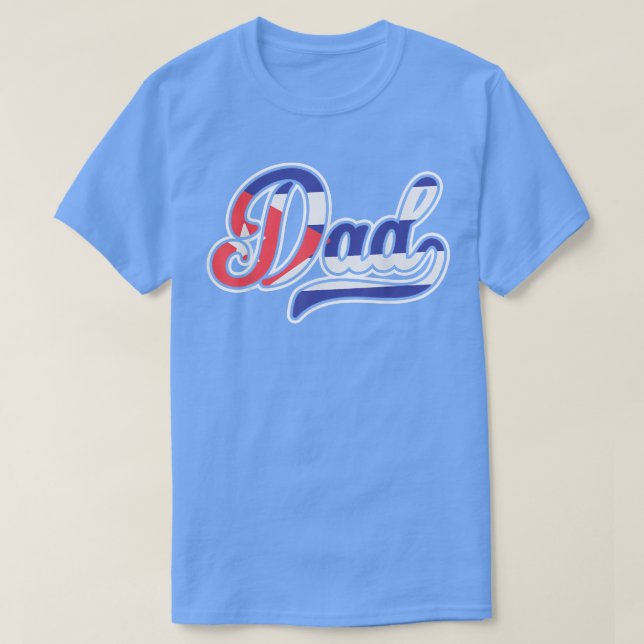 Camiseta Mens Father's Day Gift for Cuban Dad  Cuba Flag  (Diseño del anverso)