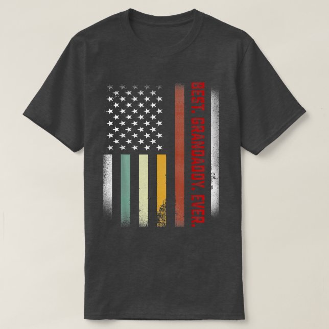 Camiseta Mens Fathers Day Gift For Papa  Best Grandaddy Eve (Diseño del anverso)