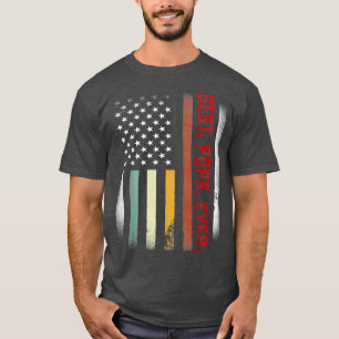 Camiseta Mens Fathers Day Gift For Papa  Best Pops Ever US 