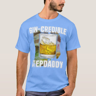 Camiseta Mens Fathers Day Gift Tee GinCredibile Stepdaddy F