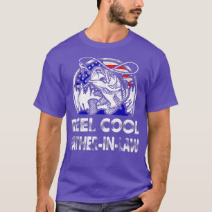 Camiseta Mens Fathers Day Gift Tee Reel Cool FatherInLaw Fi