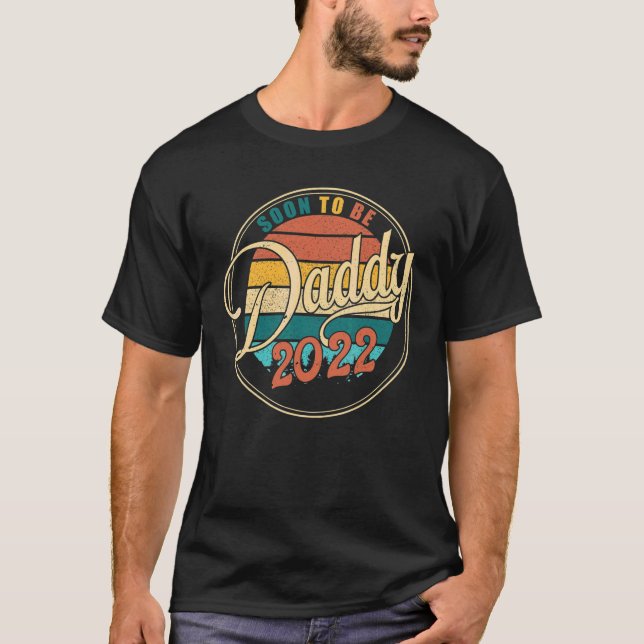 Camiseta Mens Fathers Day  New Dad Soon To Be Daddy Est 202 (Anverso)