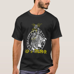 Camiseta Mens Fathor Thunder Dad Hero Myth