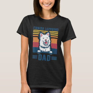 Camiseta Mens Finlandés Lapphund Dad Padre Retro Lap Finlan