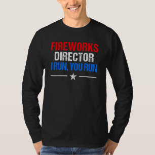 Camiseta Mens Fireworks Director Te Ejecuto El 4 De Julio