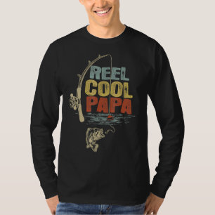 Camiseta Mens Fisherman Vintage Reel Guay Papa