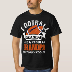 Camiseta Mens Football Grandpa  Fun Grandfather American Fo
