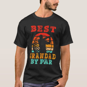 Camiseta Mens For Fathers Day Best Grandad By Par Golfing