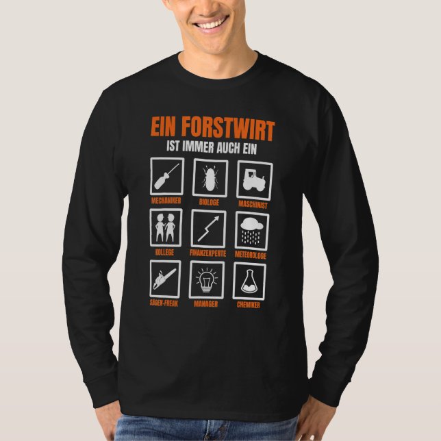 Camiseta Mens Forstwirt sayings (Anverso)