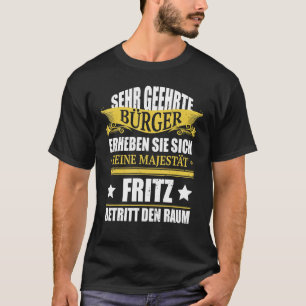 Camiseta Mens Fritz Nombre Birthday Fritz Betritt Den Raum