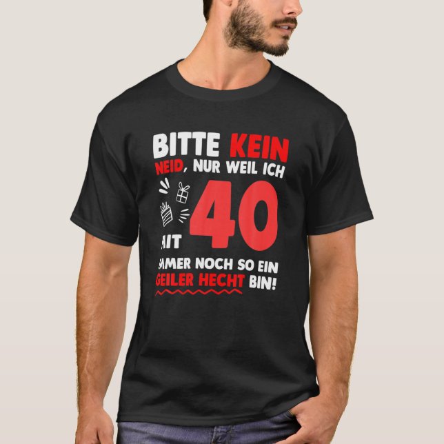 Camiseta Mens Funny 40Th Birthday 40 Years Saying Gift Idea (Anverso)