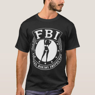 Camiseta Mens Funny Beach - Inspector Federal de Bikini