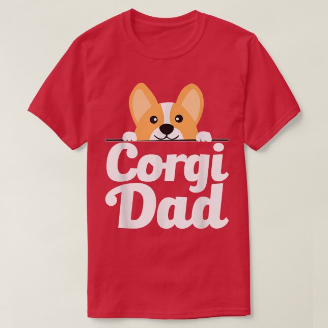Camiseta Mens Funny Corgi Dog Lover Corgi Dad  (Diseño del anverso)