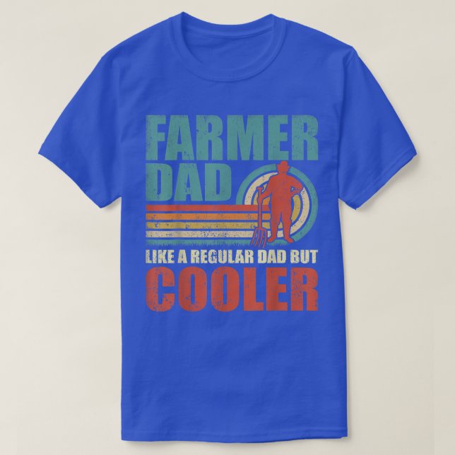 Camiseta Mens Funny Farmer Dad Like A Regular Dad But Coole (Diseño del anverso)