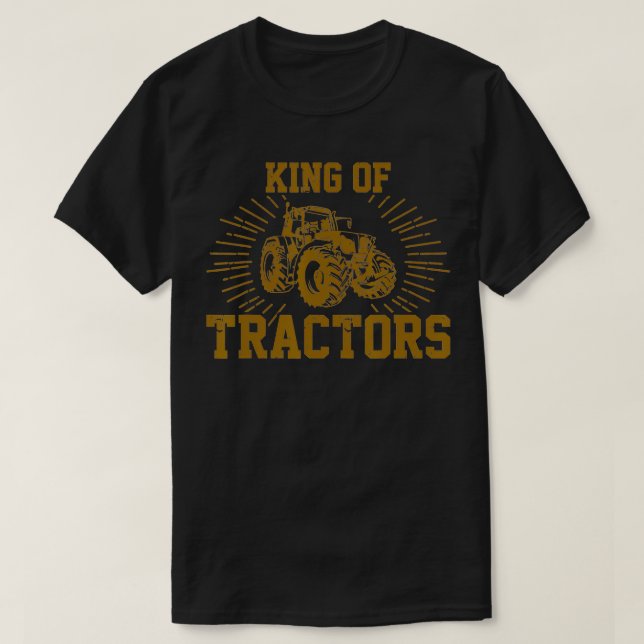 Camiseta Mens Funny Farmer Quote King Of Tractors Farming  (Diseño del anverso)