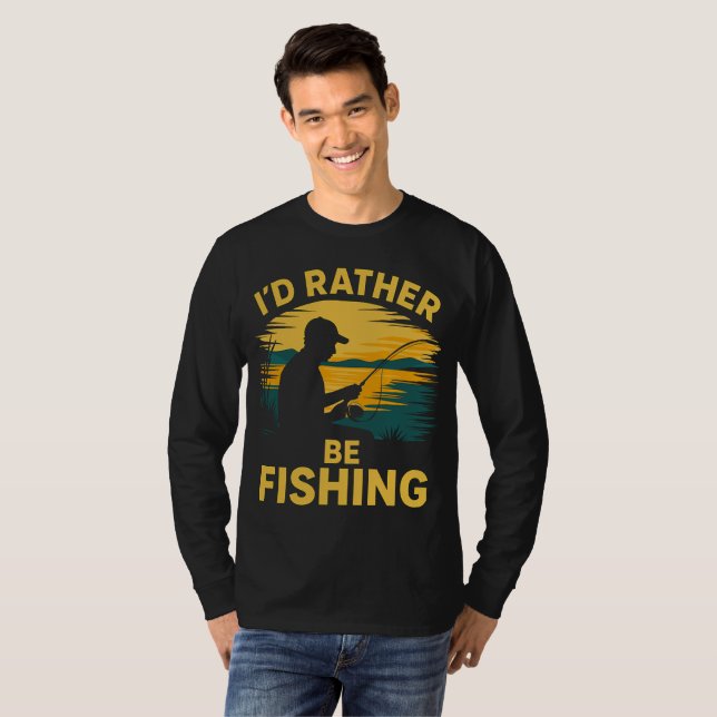 Camiseta Mens funny fishing (Anverso completo)