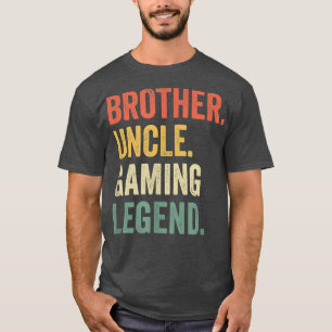 Camiseta Mens Funny Gamer Hermano Tío Gaming Leyenda Vinta