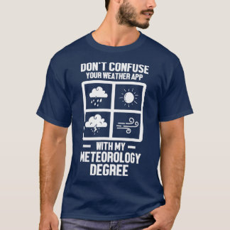 Camiseta Mens Funny Meteorólogo Mi Título De Meteorología W