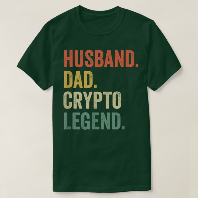Camiseta Mens Funny NFT Mariband Dad Legend Crypto Vinta (Diseño del anverso)