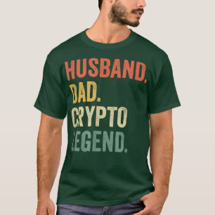 Camiseta Mens Funny NFT Mariband Dad Legend Crypto Vinta