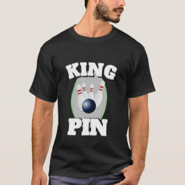 Camiseta Mens Funny Novedad Sports Bowling KING PIN