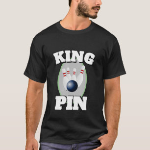 Camiseta Mens Funny Novedad Sports Bowling KING PIN