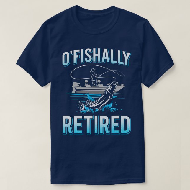 Camiseta Mens Funny Ofishally Retired Gift  for Retired Fis (Diseño del anverso)