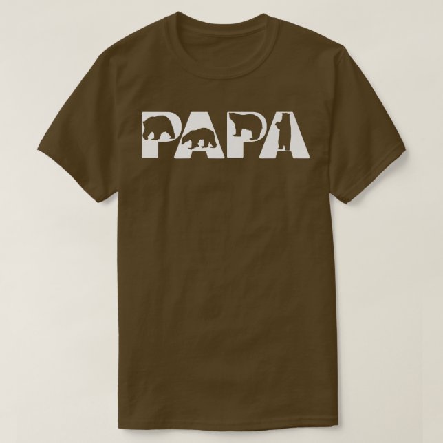 Camiseta Mens Funny Papa Oso Papá Noel Oso Funny Padres D (Diseño del anverso)