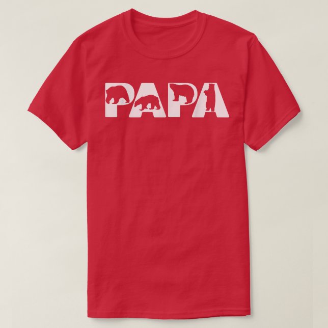 Camiseta Mens Funny Papa Oso Papá Noel Oso Funny Padres D (Diseño del anverso)