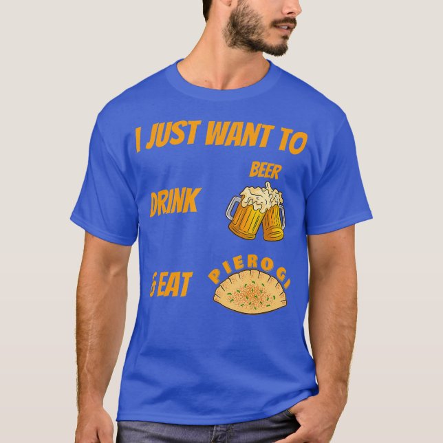 Camiseta Mens Funny Pierogi Comida Polaca (Anverso)