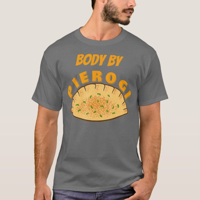 Camiseta Mens Funny Pierogi Comida Polaca (Anverso)