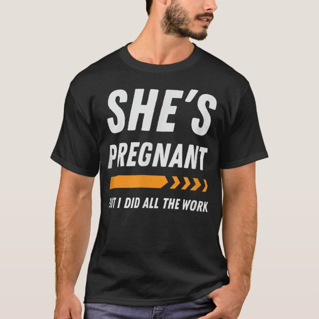Camiseta Mens Funny Pregnancy Announcement Apparel Dad (Anverso)